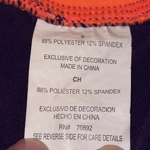 Layers 8 QWICK DRY Purple & Orange Detail Leggings Sz. S - Picture 14 of 17